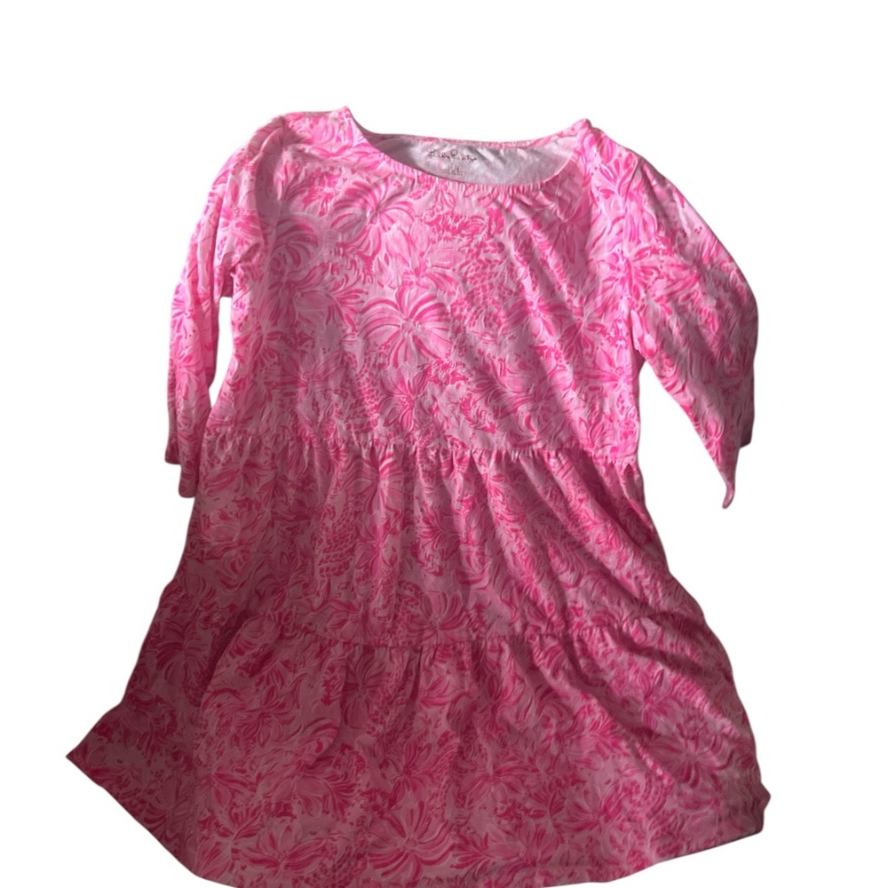Lilly Pulitzer Pink Floral Kids Dress